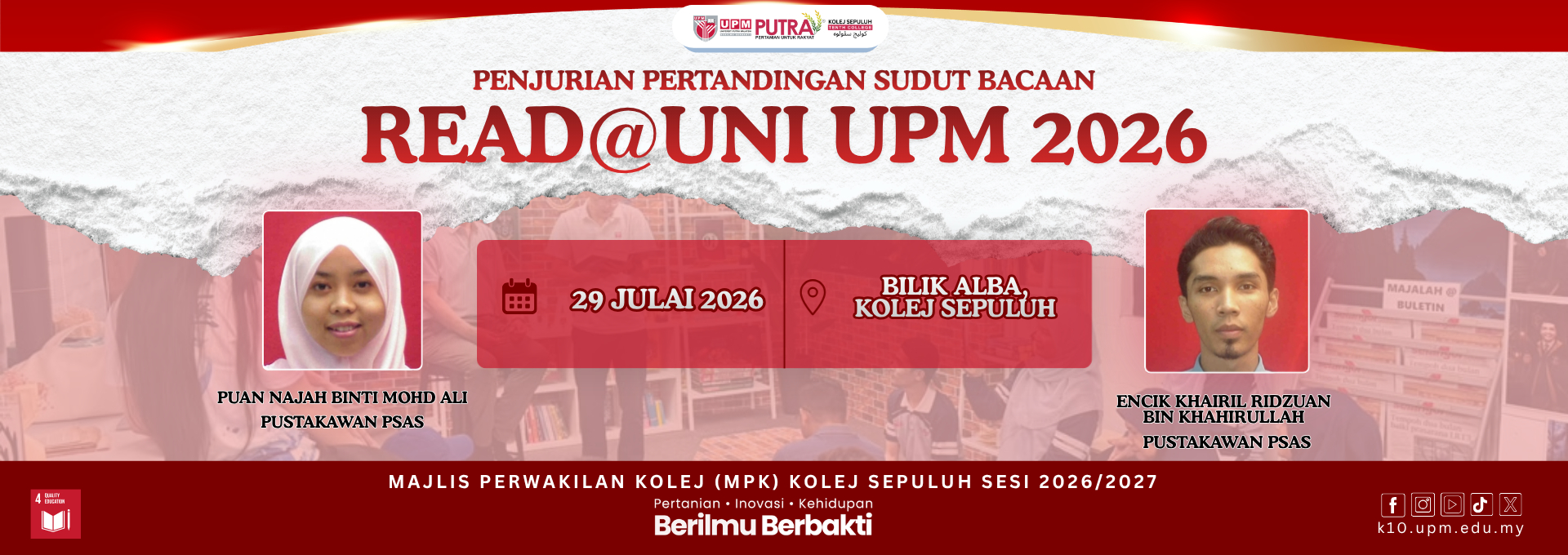 PENJURIAN BAGI PERTANDINGAN SUDUT BACAAN READ@UNI UPM 2025/2026